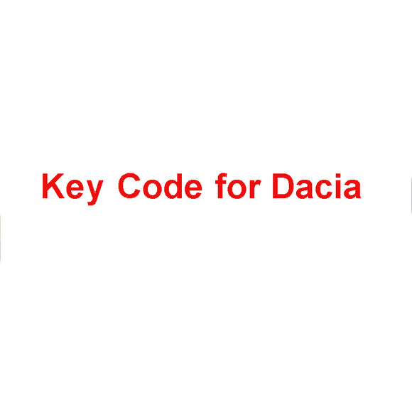 Key Code Calculation for Dacia