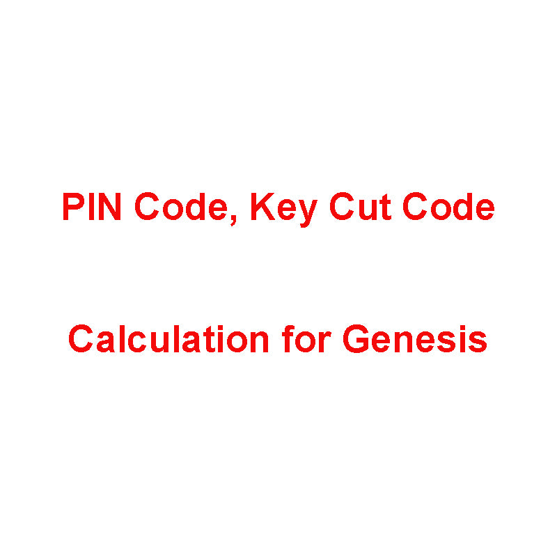 PIN Code, Key Cut Code Calculation for Genesis – autoecupart