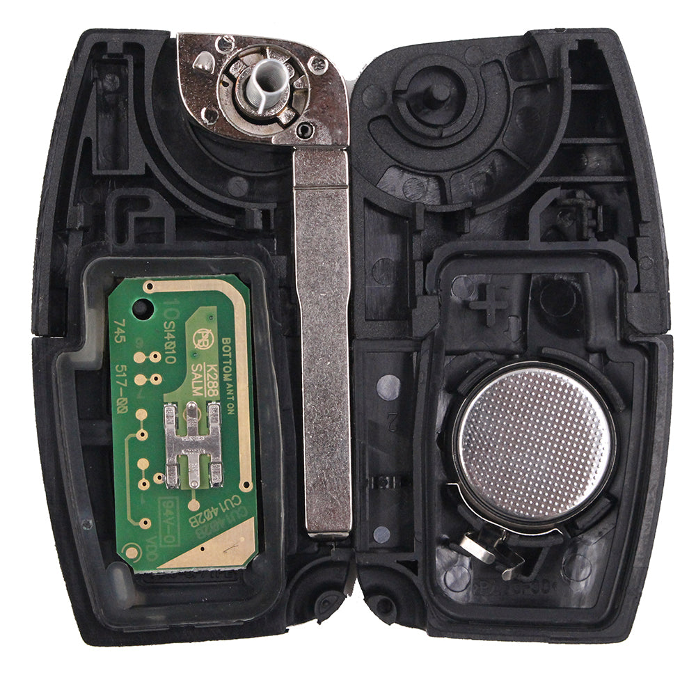 3 Button 433MHz Fob For Ford Kuga Focus C-Max Mondeo Kuga Fiesta B Max S Max Galaxy 2007 2015 Kr55wk48801 Without Chip