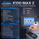2025 XTOOL X100 MAX 2 Auto Key Programmer with J2534 VCI and KC501 Supports 42 Service Functions ECU Programming Topology Update of X100 PAD3 