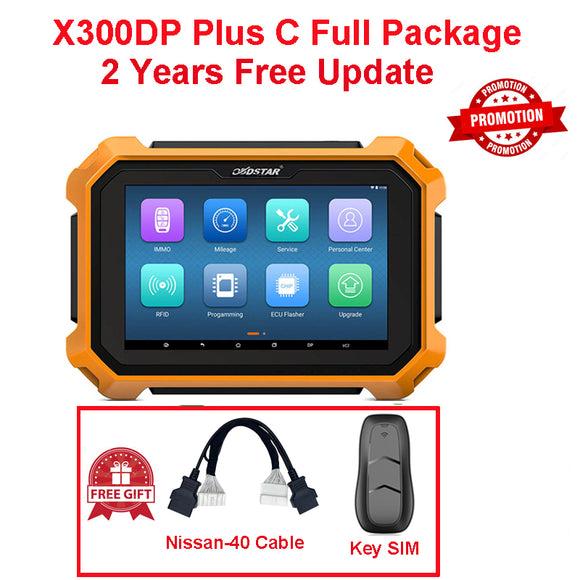 [Support More China Cars] OBDSTAR X300 DP Plus X300 PAD2 C Package Full Version Universal Key Programmer, 2 Years free Update