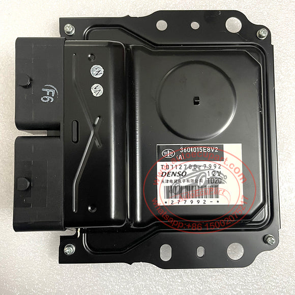 3601015E8V2, TD112700-7992 Original New DENSO ECU TD20 Engine Computer for FAW V80 S8 Plus 2019 (Compatible TD112800-0080)
