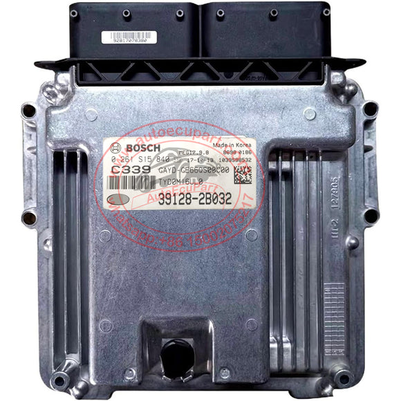 39128-2B032 C339 MEG17.9.8 ECU for KIA CERATO FORTE 2016-2018 Electric Control Unit 391282B032 (0261S15840)