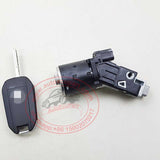 9673257480 9674001080 Ignition Switch Door Lock Cylinder with 2pcs Flip Remote Key 433MHz ID46 for Peugeot 208 2008