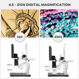 Andonstar AD246SM Trinocular 2000X UHD 2160P HDMI Digital Microscope 7inch