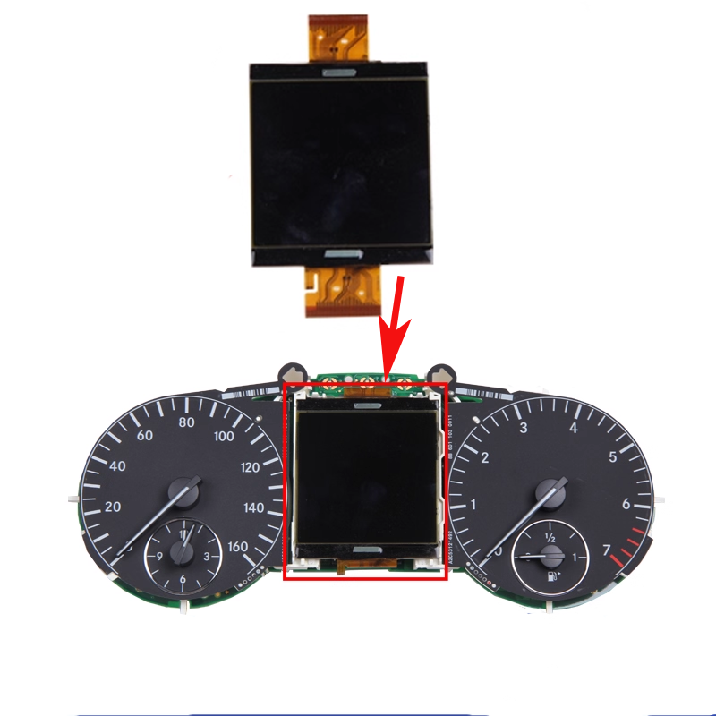 For Mercedes-Benz MB ML W164, GL X164, R-class W251 Instrument LCD Clu ...