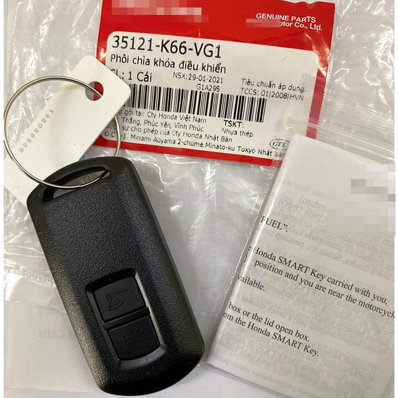 Genuine 35121-K66-VG1 Smart Key 433.92MHZ 47 Chip Fob for Honda LEAD125 2018-2020