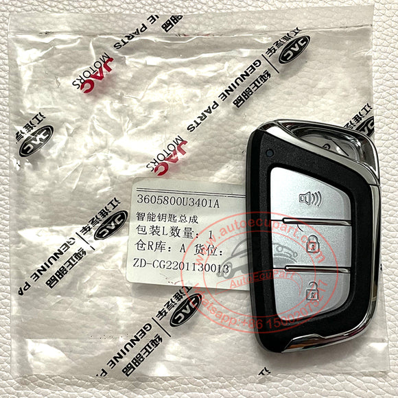 Genuine 3605800U3401A Smart Key for JAC S4 433MHz ID47 NCF29AxX 3 Button Proximity