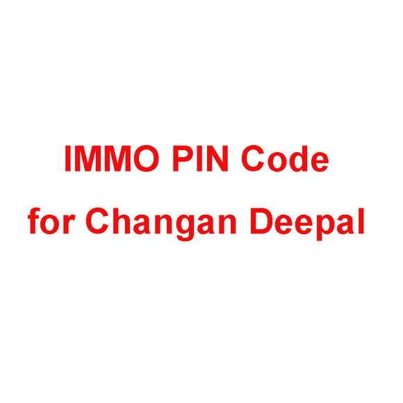 IMMO PIN Code for Changan Deepal Calculation Service