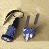 Ignition Lock Set + Left Door Lock + 2pcs cut Emergency Key blade for Chevrolet Captiva Groove (Baojun 510 530)