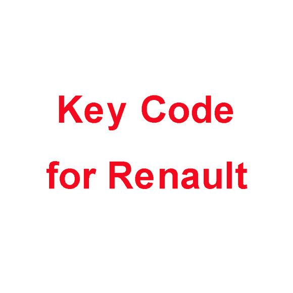 Key Cut Code by VIN Calculation Service for Renault