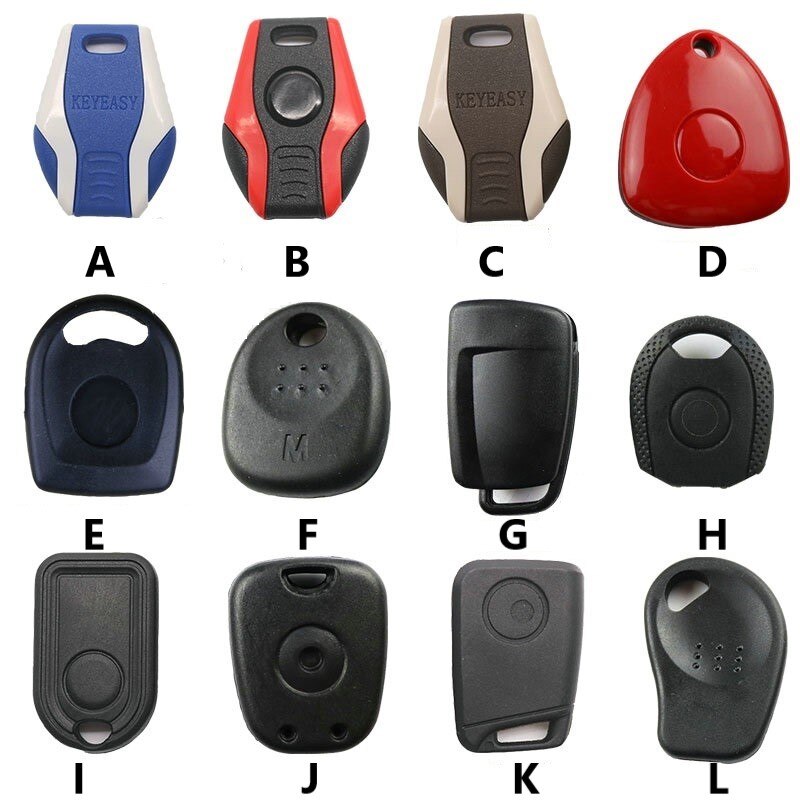 60PCS Universal Transponder Key Case Chip Shell Spare Key Casing for K ...