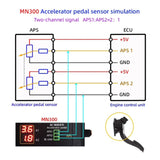 MN300 Auto Sensor Simulator 12V-24V Automotive Rail Oxygen Oil Pressure Flow Sensor Signal Tester