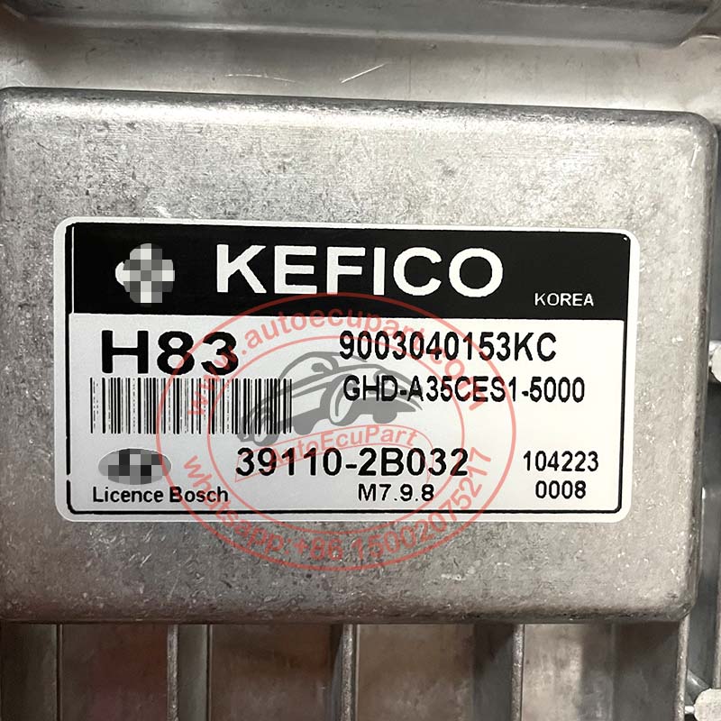 New 39110-2B032 ECU H83 M7.9.8 for Hyundai 391102B032 Engine Computer ...