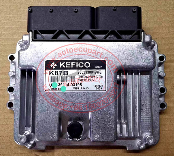 New 39114-03195 K87B MEG17.9.13 ECU for Hyundai Kia Electric Control Unit 3911403195 Engine Computer