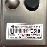 New 39117-2BAB0 ECU G510 ME17.9.11.1 for Kia 3911703018 Electronic Control Unit ECM