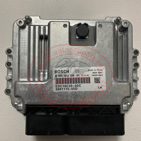 Original New 0281013326 BOSCH Engine Computer ECU EDC16C39-4DC for Dongfeng FOTON 498 Diesel Engine JBC CA4DC2