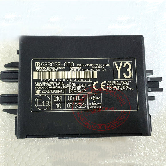 New Genuine 89780-0K070 ECU Immobilizer Y3 for Toyota Hilux, Revo, Fortuner 89780-33291 (Compatible 89780-0K071)