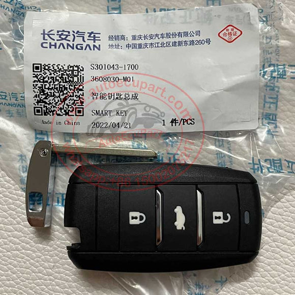 Original 3608030-M01 Proximity Control 433MHz 4D60 for Changan CS75 2016 Smart Key 3 Button