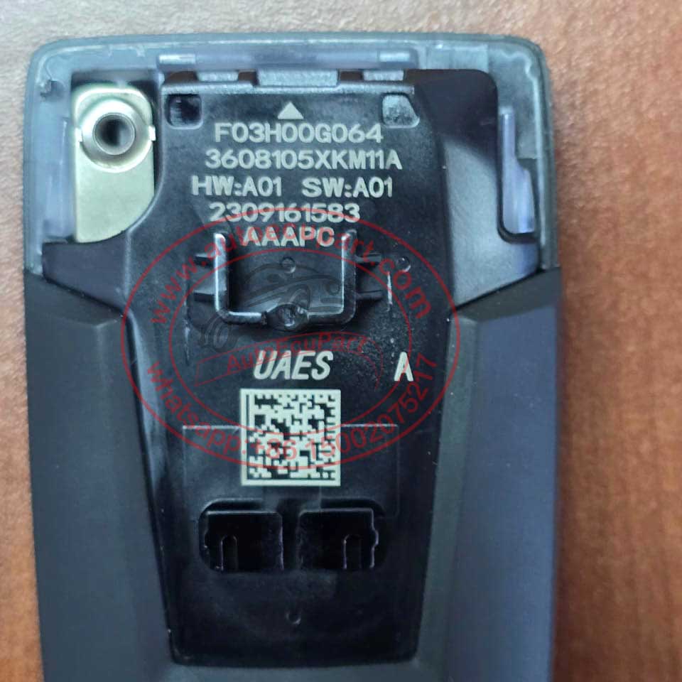 Gwm Key Coding Original 3608105XKM11A Smart Key 433MHz 4A for GreatWall GWM Tank 300 ...