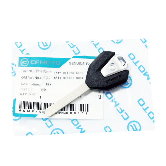 Original Blank Key Compatible with CFMOTO 300SR/300NK/450SS/650MT/GT/675SS/675NK/700CLX/800,6KMV-011020-B001