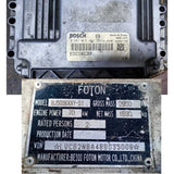 Original New 0281015452 ECU for Foton VIEW BJ5036XXY-S1 EDC16C39 ECM (0 281 015 452) Engine Computer Motor BJ493ZQ3