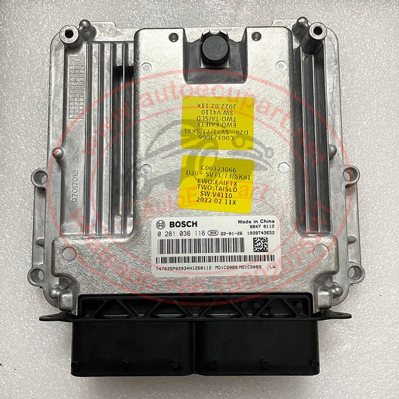 Original New 0281036116 1039T43652 BOSCH 089 ECU for Isuzu MAXUS LDV V80 G10 G20 Electronic Control Module ECM

