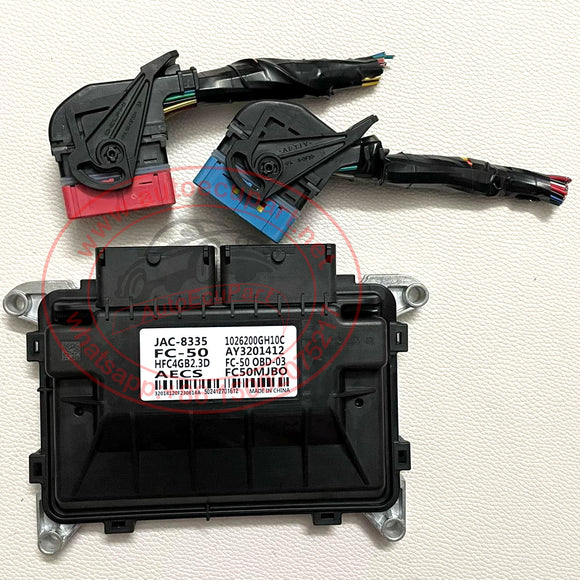 Original New AECS 1026200GH10C, AY3201412 ECU & Connector for JAC S2 HFC4GB2.3D JAC-8335 ECM