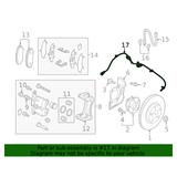 Original New BCKA-43-70X Front ABS Wheel Speed Sensor BCKA4370X for Mazda 3 2019-2023