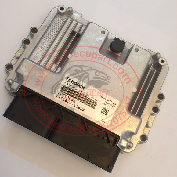 Original New Bosch EDC17C81 ECU 0281033684 1111020-L20PA for ISUZU 4KH1