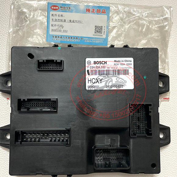 Original New F03H00A532 3600100-E02 BCM HCXY for SWM G01 Body Control Model 3600100E02