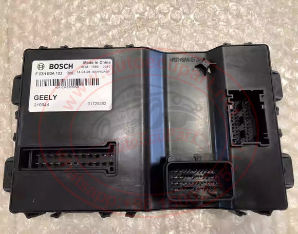 Original New Body Control Module BCM F03H B0A 103 /  F03H 00A 103 210044 NL-3 01725262 for Geely Emgrand X7  Atlas 2016-