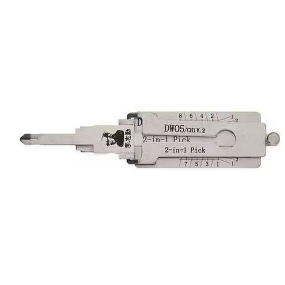 Original Lishi CH1 / DWO5 / DWO4 for GM 2 in 1 Pick and Decoder
