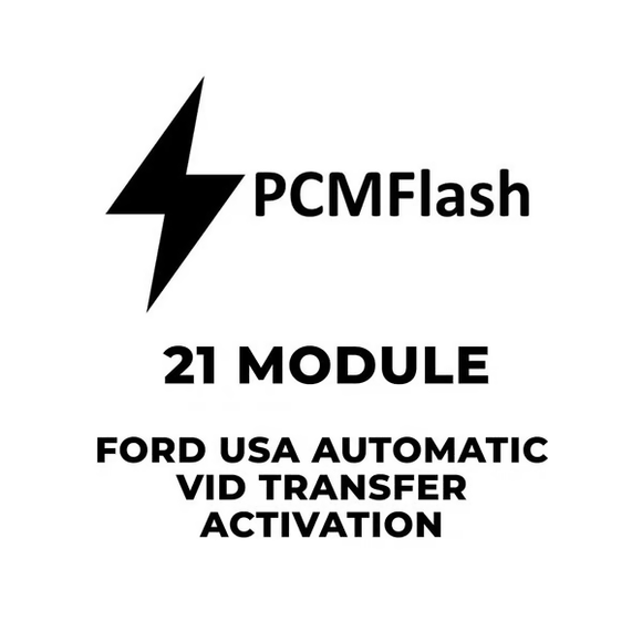 PCMflash Software- 21 Module Ford USA (automatic transfer for VID area) (support Scanmatik, Mongoose Pro MFC, Tactrix Openport)
