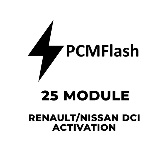 PCMflash Software- 25 Module Renault Nissan dCi  (support Scanmatik, Mongoose Pro MFC, Tactrix Openport)