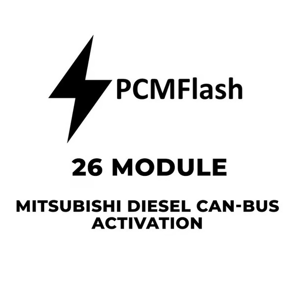 PCMflash Software- 26 Module Mitsubishi Diesel CAN-bus (support Scanmatik, Mongoose Pro MFC, Tactrix Openport)