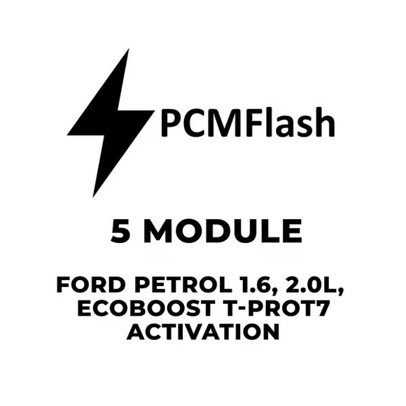 PCMflash Software-5 Module Petrol engines 1.6, 2.0L, Ecoboost T-PROT7 (support Scanmatik, Mongoose Pro MFC, Tactrix Openport)