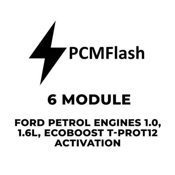 PCMflash Software-6 Module Petrol engines 1.0, 1.6L, Ecoboost T-PROT12 (support Scanmatik, Mongoose Pro MFC, Tactrix Openport)