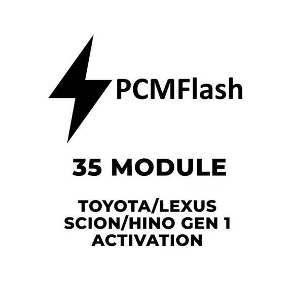 PCMflash Software- 35 Module Toyota/Lexus/Scion/Hino (support Scanmatik, Mongoose Pro MFC, Tactrix Openport)