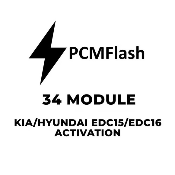 PCMflash Software- 34 Module Kia/Hyundai EDC15/EDC16 (support Scanmatik, Mongoose Pro MFC, Tactrix Openport)