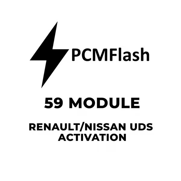 PCMflash Software- 59 Module Renault/Nissan UDS (support Scanmatik, Mo ...
