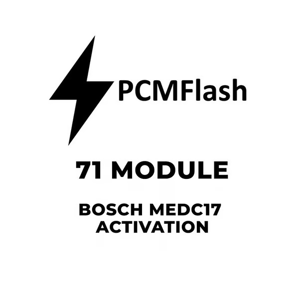 PCMflash Software- 71 Module Bosch MEDC17 Bootloader (support Scanmati ...