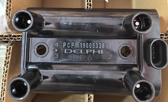 Original and New DELPHI Ignition Coil PCP 19005338 28063058  for Geely, Dongfeng,  Chevrolet, Aveo, Sail, Wuling, Hongguang, Haval