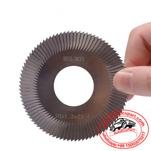 0020A HSS 100D 100E1 100F1 Key Cutting Machine Cutter 70*1.3*25.4mm*90T Saw Blade