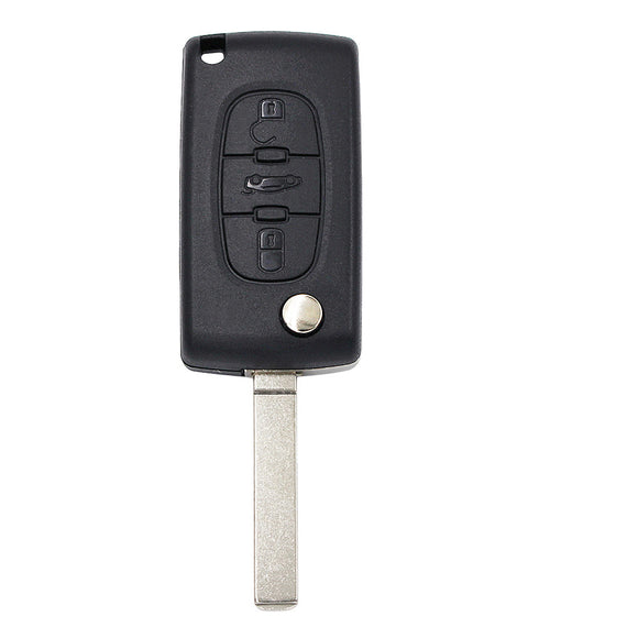 0536 Model For Peugeot 207 307 308 Partner 2010 2011 2012 2013 2014 2015 2016 433MHz FSK ID46 VA2 Flip Remote Car Key Fob