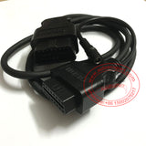 1.5M OBD2 16 PIN Female to Male Extended Cable Extension OBDII Interface with 12V Power Connector