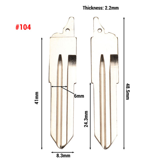 #104 Remote Key Blade for Great Wall H5