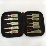 10pcs / Lot Original Lishi Residential Tools Decoder (SC1, SC4, KW1, KW5, BE2-6, BE2-7, R52, S123/C123, M1/MS2, AM5) & Magnetic Carry Case (Holds 12)