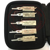 10pcs / Lot Original Lishi Residential Tools Decoder (SC1, SC4, KW1, KW5, BE2-6, BE2-7, R52, S123/C123, M1/MS2, AM5) & Magnetic Carry Case (Holds 12)