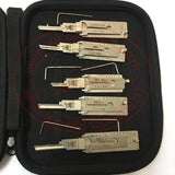 10pcs / Lot Original Lishi Residential Tools Decoder (SC1, SC4, KW1, KW5, BE2-6, BE2-7, R52, S123/C123, M1/MS2, AM5) & Magnetic Carry Case (Holds 12)